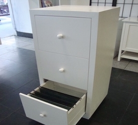 Modern File Cabinet - White